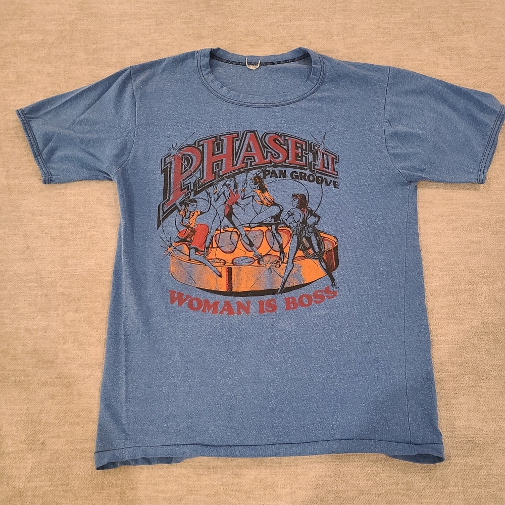 Vintage Graphic Blue Tee